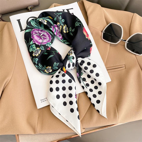 Elegant 70x70cm Silk Feeling Scarf