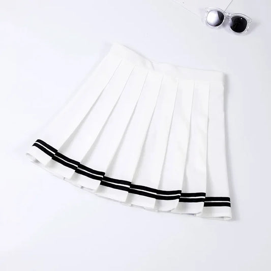 Pleated Tennis Skirt for Women - Korean Style Athletic Golf and Workout Mini Skirt