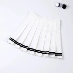 Pleated Tennis Skirt for Women - Korean Style Athletic Golf and Workout Mini Skirt