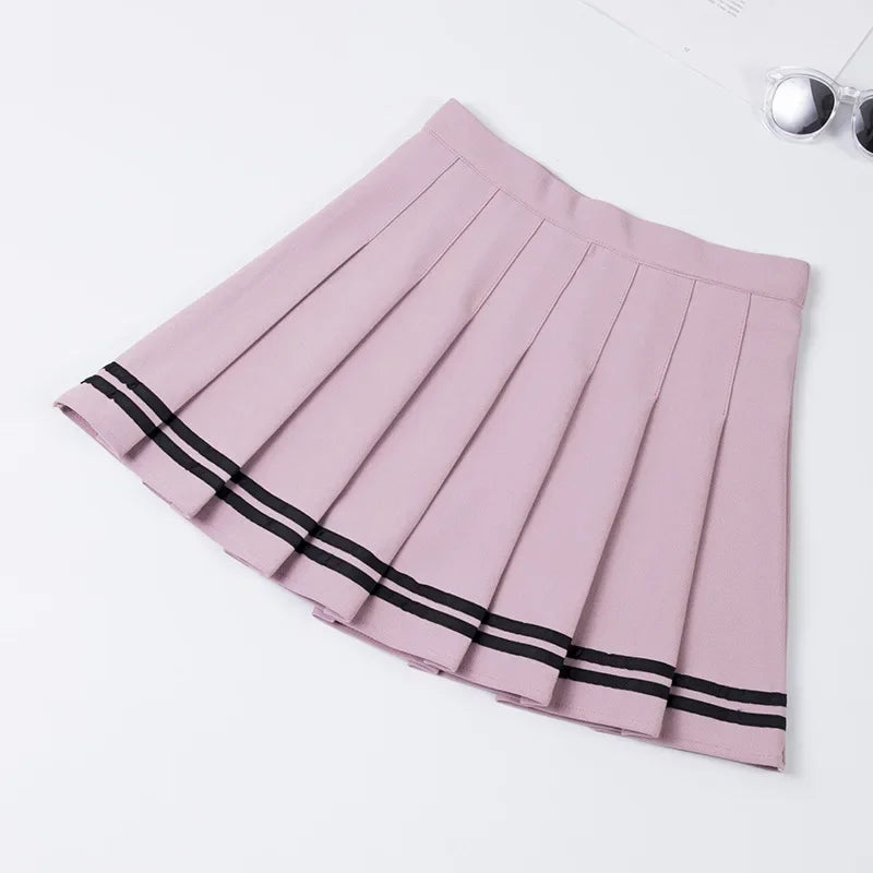 Pleated Tennis Skirt for Women - Korean Style Athletic Golf and Workout Mini Skirt