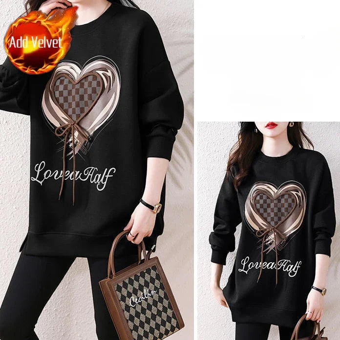 Green Baggy Sweatshirt for Women