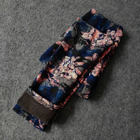 Spring Autumn Girls Fleece Leggings