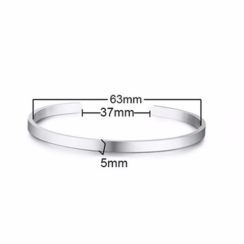 Stylish 3-10MM Cuff Bracelets for Men & Women - Gold, Silver, Black Stainless Steel Bangles