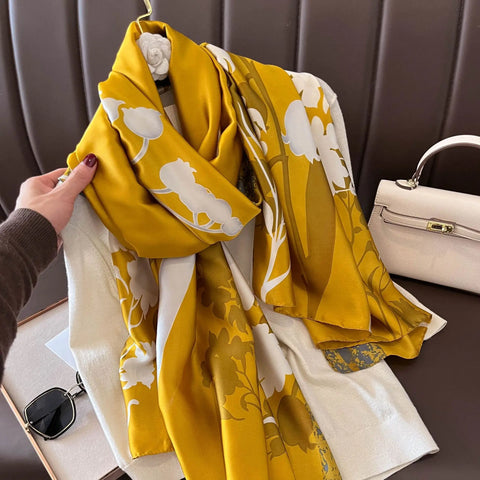 Luxury Silk Scarf Wrap for Women