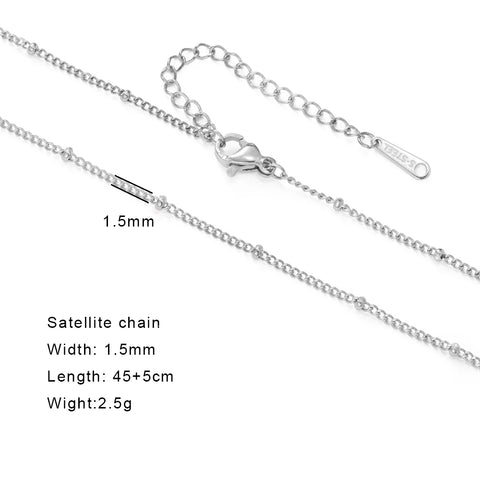 Skyrim Stainless Steel Gold Color Chain Necklace for Women – Minimalist Cuban Paperclip Twisted Snake Chain Fashion Jewelry