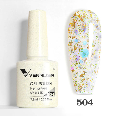 Venalisa HEMA GRATIS Nagelgellak Glitter - French Nail Jelly Pink Nude Collectie