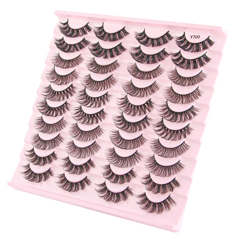 Half Eyelashes - Natural Faux Mink Cat Eye Lashes