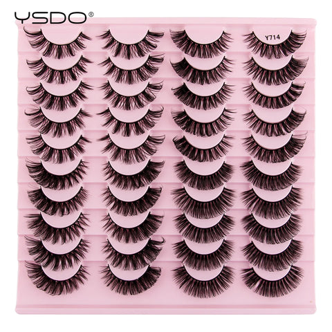 Natural Mink Half Eye Lashes - 5/10/14/20 Pairs