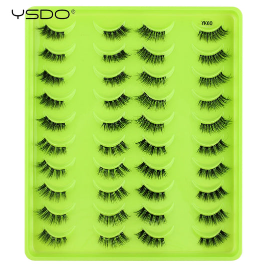 Natural Mink Half Eye Lashes - 5/10/14/20 Pairs