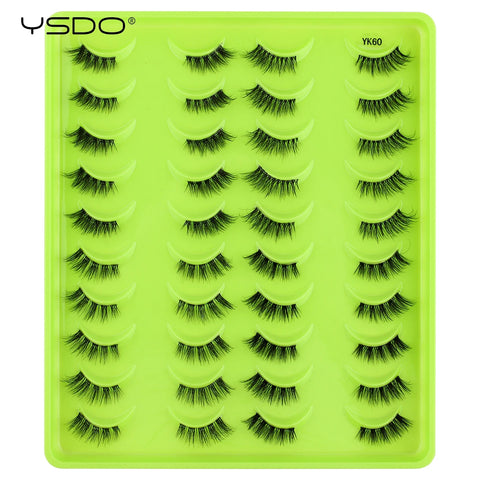 Natural Mink Half Eye Lashes - 5/10/14/20 Pairs