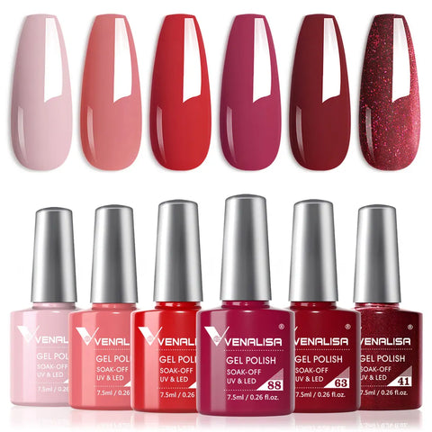 Venalisa HEMA GRATIS Nagelgellak Glitter - French Nail Jelly Pink Nude Collectie