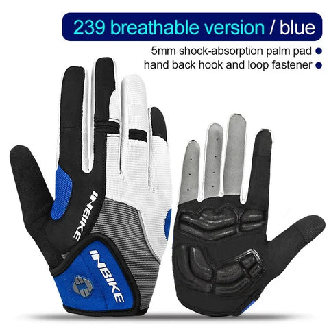 INBIKE Full Finger Fiets Handschoenen - Touchscreen MTB Handschoenen voor Heren &amp; Dames