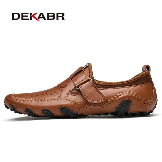 DEKABR Herren-Loafer aus echtem Leder 