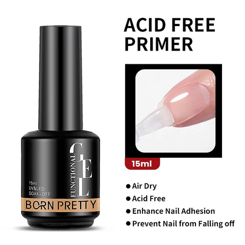 BORN PRETTY Milky Pink Rubber Base Gel Nail Polish