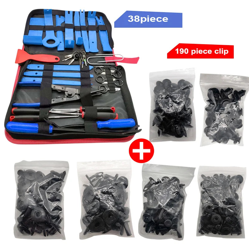 Car Interior Disassembly Kit - 38PCS Plastic Trim Removal Tool Set for DIY Auto Repair