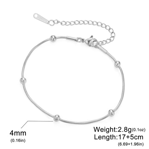 Skyrim Stainless Steel Gold Color Bracelet - Trendy Minimalist Jewelry for Women