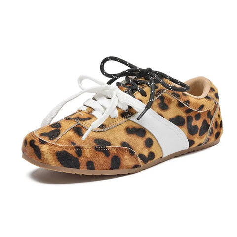 AIYUQI Women's Flat Shoes - Genuine Leather Sneakers