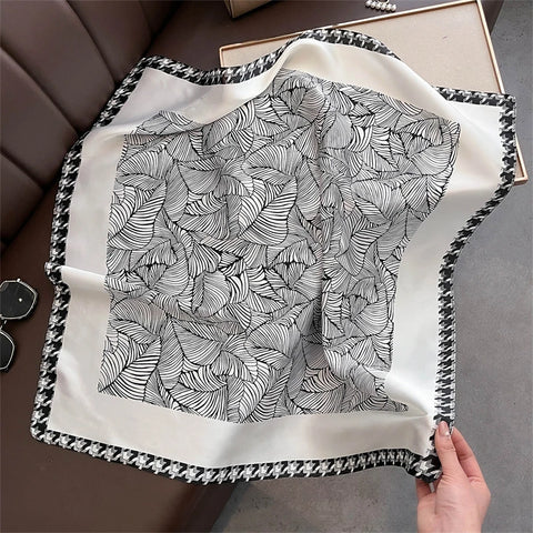 Luxury Floral Silk Scarves for Women