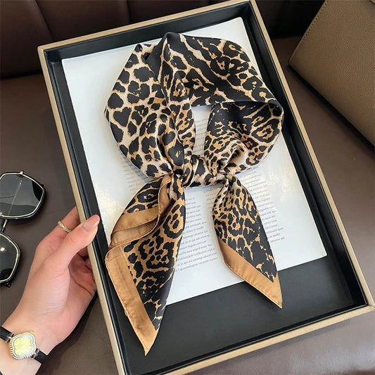 Summer Sunscreen Lemon Print Silk Scarf