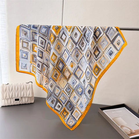 Luxury Floral Silk Scarves for Women