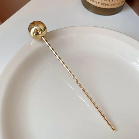 2025 New Punk Gold Silver Color Metal Long Hairpin - Trendy Hair Sticks for Women