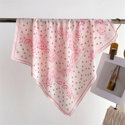 Luxury Floral Silk Scarves for Women