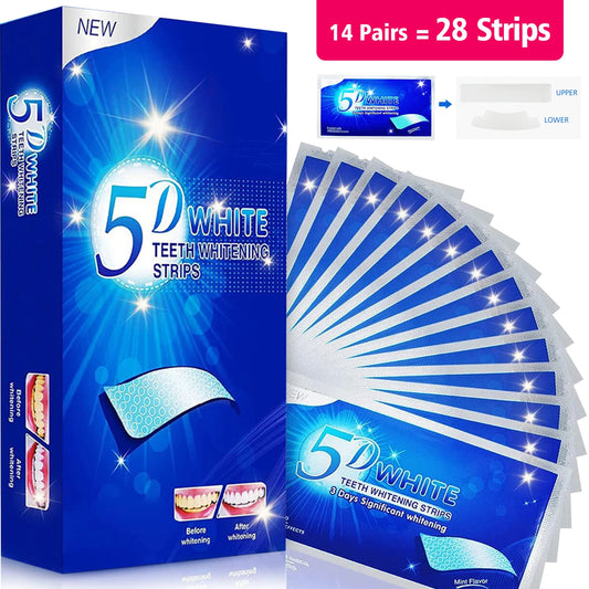 Teeth Brightening Strips - 7/14/28 Pairs, Reduced Sensitivity