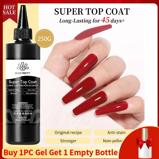 BORN PRETTY 250g Super Top Coat Gel Nail Polish