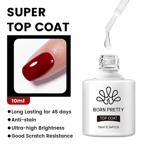 BORN PRETTY 10ml Matte Red Nail Gel Polish