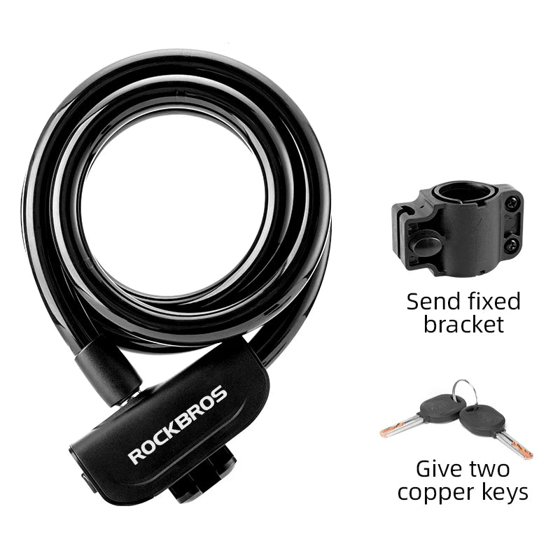 ROCKBROS Portable Anti-theft Bicycle Lock – Ultimate Security for Your Ride