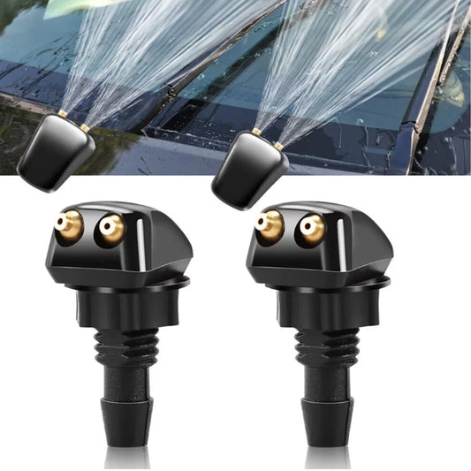 Dual Hole Windshield Wiper Nozzles - 2pcs