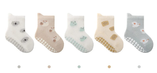 Newborn Baby Short Socks - 5 Pairs