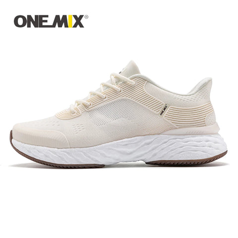 ONEMIX Summer Breathable Mesh Sneakers for Women - Lightweight Jacquard Gradient Jogging Shoes