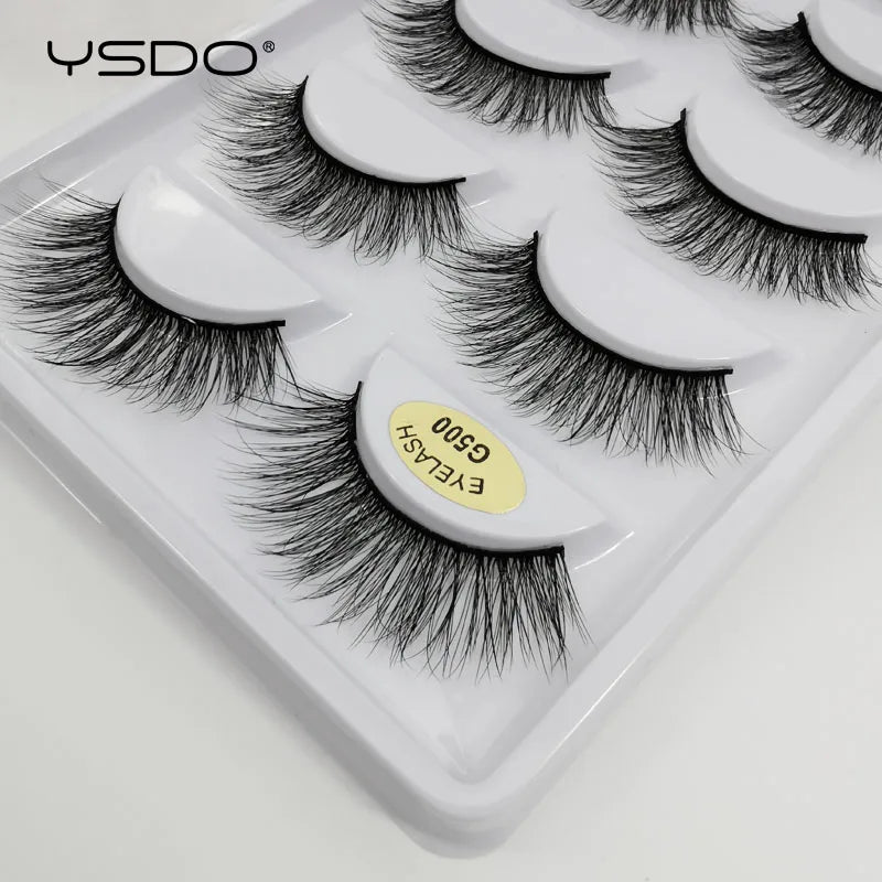 5 Pairs 3D Mink Eyelashes