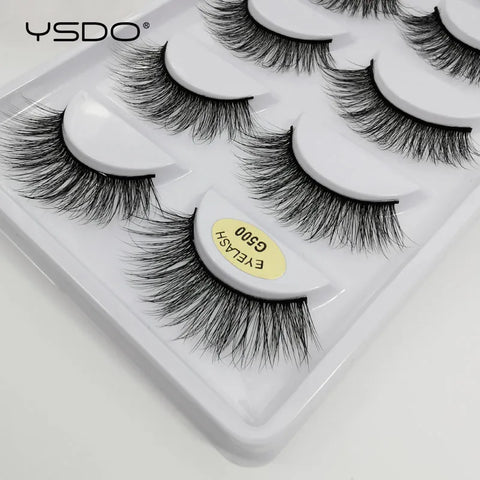 5 Pairs 3D Mink Eyelashes