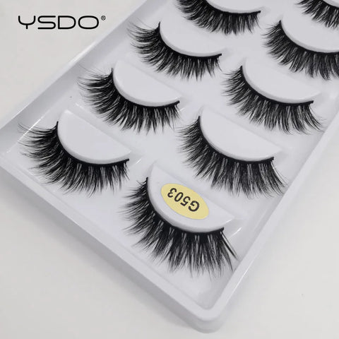 5 Pairs 3D Mink Eyelashes