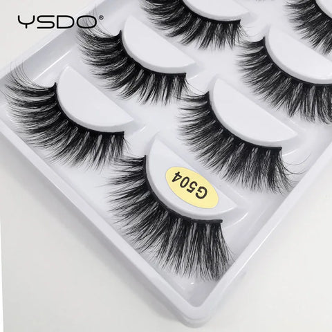 5 Pairs 3D Mink Eyelashes