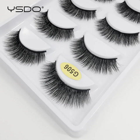 5 Pairs 3D Mink Eyelashes