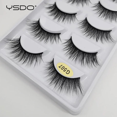 5 Pairs 3D Mink Eyelashes