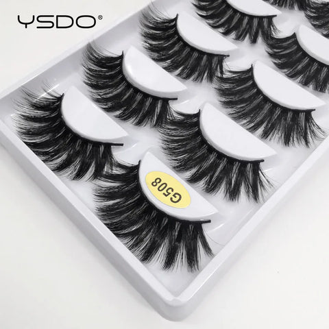 5 Pairs 3D Mink Eyelashes