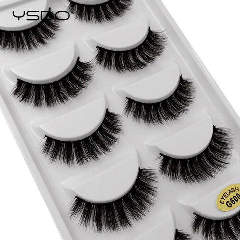 5 Pairs 3D Mink Eyelashes
