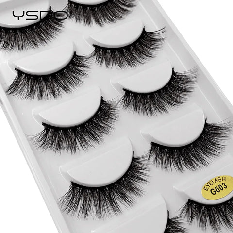 5 Pairs 3D Mink Eyelashes