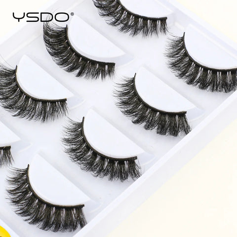 5 Pairs 3D Mink Eyelashes