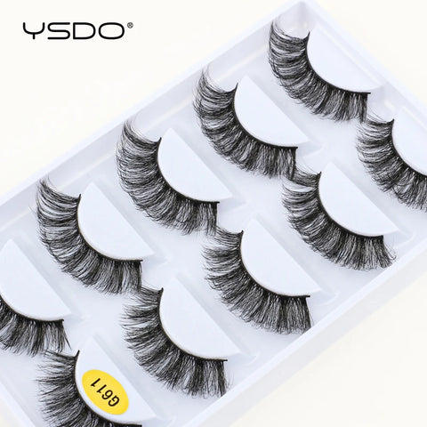 5 Pairs 3D Mink Eyelashes