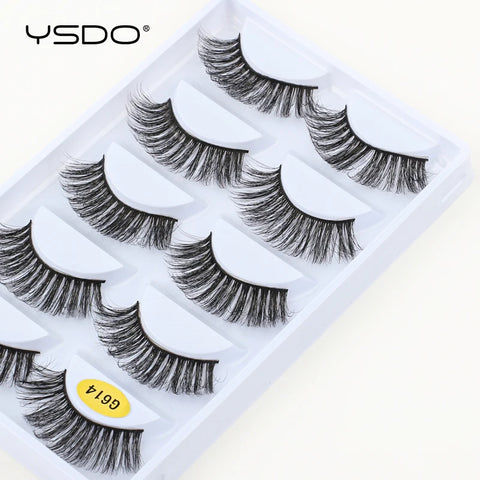 5 Pairs 3D Mink Eyelashes