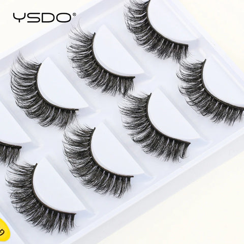5 Pairs 3D Mink Eyelashes