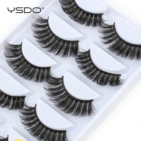 5 Pairs 3D Mink Eyelashes