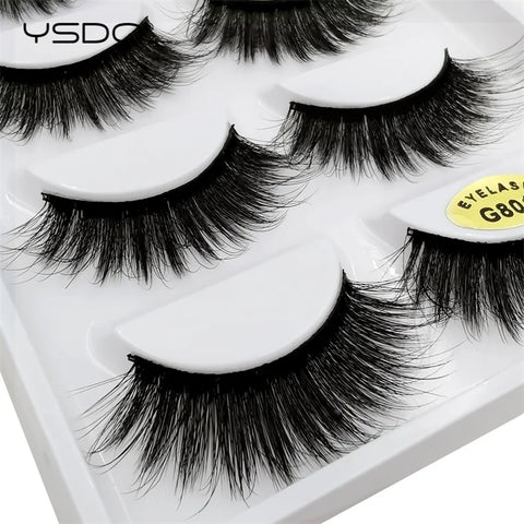 5 Pairs 3D Mink Eyelashes