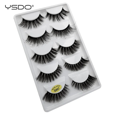 5 Pairs 3D Mink Eyelashes