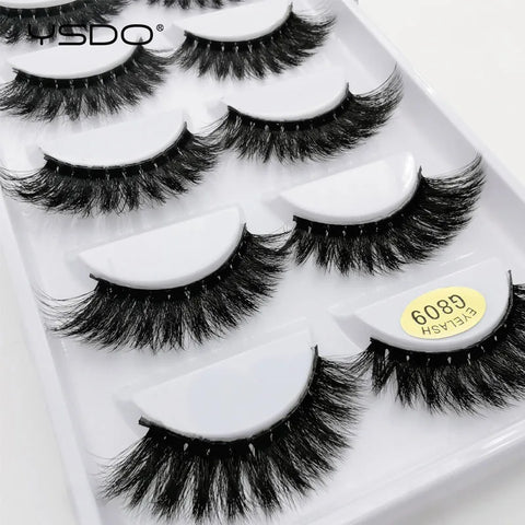 5 Pairs 3D Mink Eyelashes